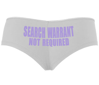 Search Warrant Not Required - White Boyshort