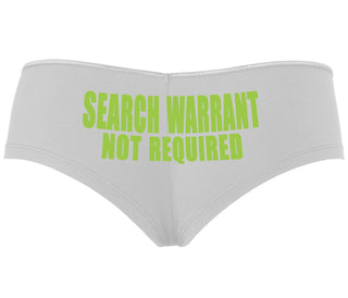 Search Warrant Not Required - White Boyshort