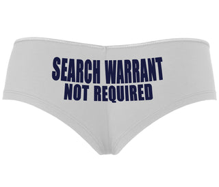 Search Warrant Not Required - White Boyshort