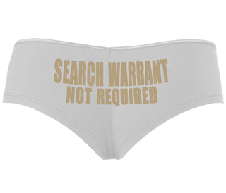 Search Warrant Not Required - White Boyshort