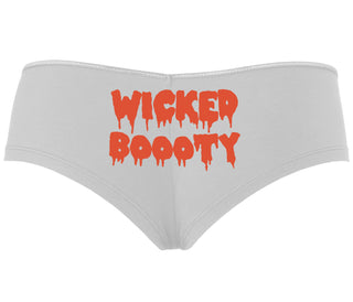 Wicked Boooty - White Boyshort