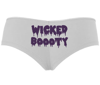 Wicked Boooty - White Boyshort