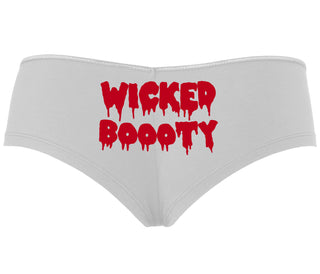 Wicked Boooty - White Boyshort