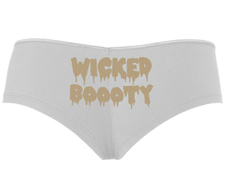 Wicked Boooty - White Boyshort