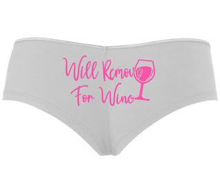 Will Remove For Wine - White Boyshort