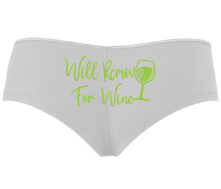 Will Remove For Wine - White Boyshort