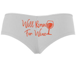 Will Remove For Wine - White Boyshort