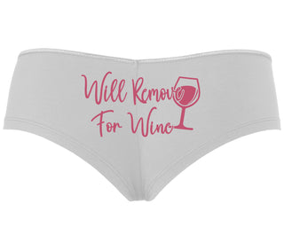 Will Remove For Wine - White Boyshort