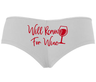 Will Remove For Wine - White Boyshort