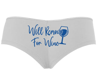 Will Remove For Wine - White Boyshort