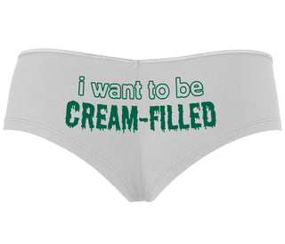 I Want To Be Cream Filled - White Boyshort