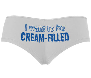 I Want To Be Cream Filled - White Boyshort
