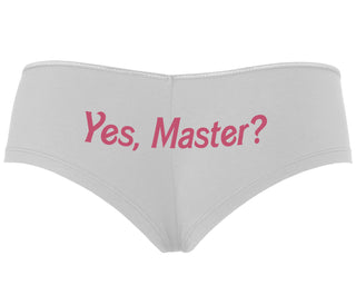 Yes Master ? - White Boyshort
