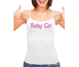 Baby Girl - White Camisole Tank Top