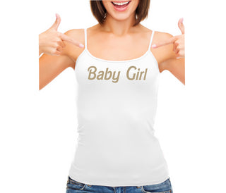 Baby Girl - White Camisole Tank Top