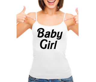 Baby Girl - White Camisole Tank Top