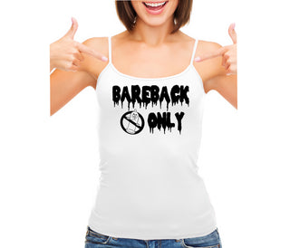 Bareback Only - White Camisole Tank Top