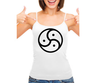BDSM Symbol - White Camisole Tank Top