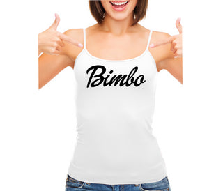 Bimbo - White Camisole Tank Top