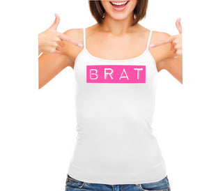 Brat - White Camisole Tank Top