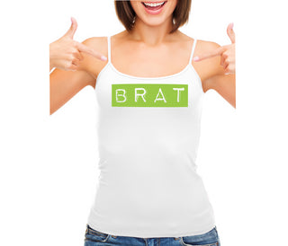 Brat - White Camisole Tank Top