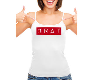 Brat - White Camisole Tank Top