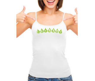 Crybaby Tear Design - White Camisole Tank Top