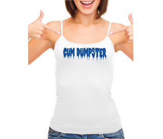 Cum Dumpster - White Camisole Tank Top