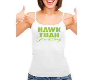Hawk Tuah Spit On That Thing - White Camisole Tank Top