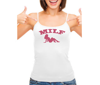 MILF - White Camisole Tank Top