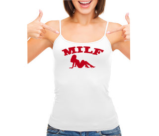 MILF - White Camisole Tank Top