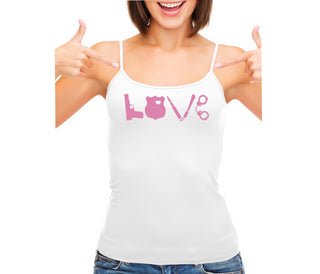 Police Love - White Camisole Tank Top