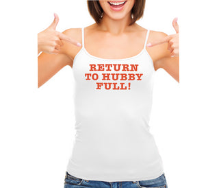 Return to Hubby Full - White Camisole Tank Top