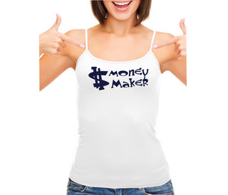 Money Maker - White Camisole Tank Top