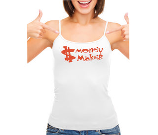 Money Maker - White Camisole Tank Top