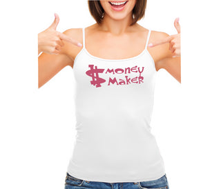 Money Maker - White Camisole Tank Top