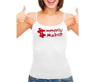 Money Maker - White Camisole Tank Top