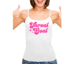 Throat Goat - Deep Throat Expert - White Camisole Tank Top