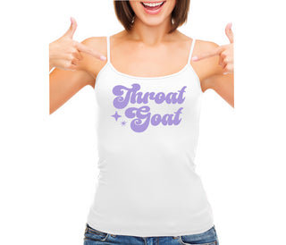 Throat Goat - Deep Throat Expert - White Camisole Tank Top