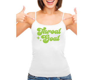 Throat Goat - Deep Throat Expert - White Camisole Tank Top