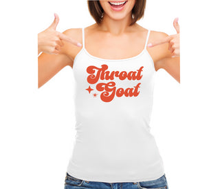 Throat Goat - Deep Throat Expert - White Camisole Tank Top