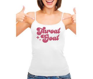 Throat Goat - Deep Throat Expert - White Camisole Tank Top