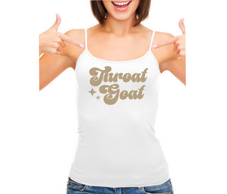 Throat Goat - Deep Throat Expert - White Camisole Tank Top