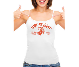 Throat Goat - White Camisole Tank Top