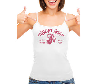 Throat Goat - White Camisole Tank Top