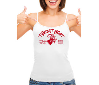 Throat Goat - White Camisole Tank Top