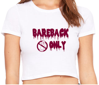 Bareback Only - White Crop Top