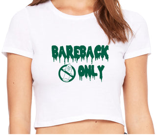 Bareback Only - White Crop Top