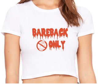 Bareback Only - White Crop Top