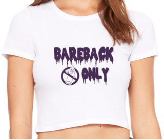 Bareback Only - White Crop Top